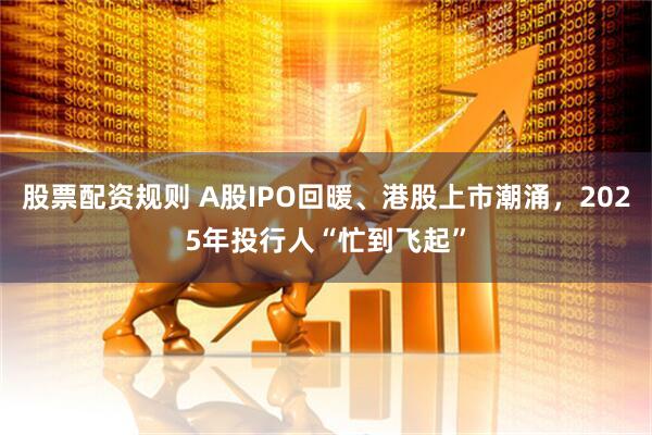 股票配资规则 A股IPO回暖、港股上市潮涌，2025年投行人“忙到飞起”