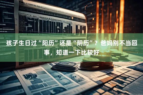 孩子生日过“阳历”还是“阴历”？爸妈别不当回事，知道一下比较好