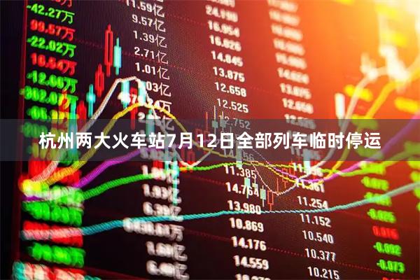 杭州两大火车站7月12日全部列车临时停运