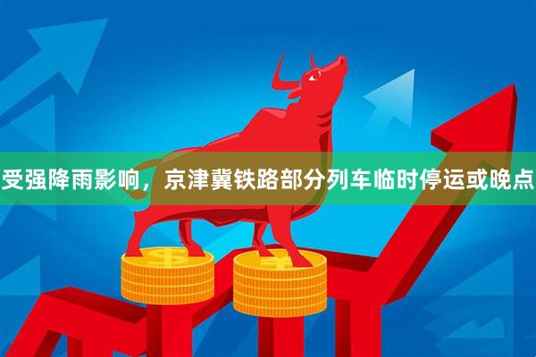 受强降雨影响，京津冀铁路部分列车临时停运或晚点